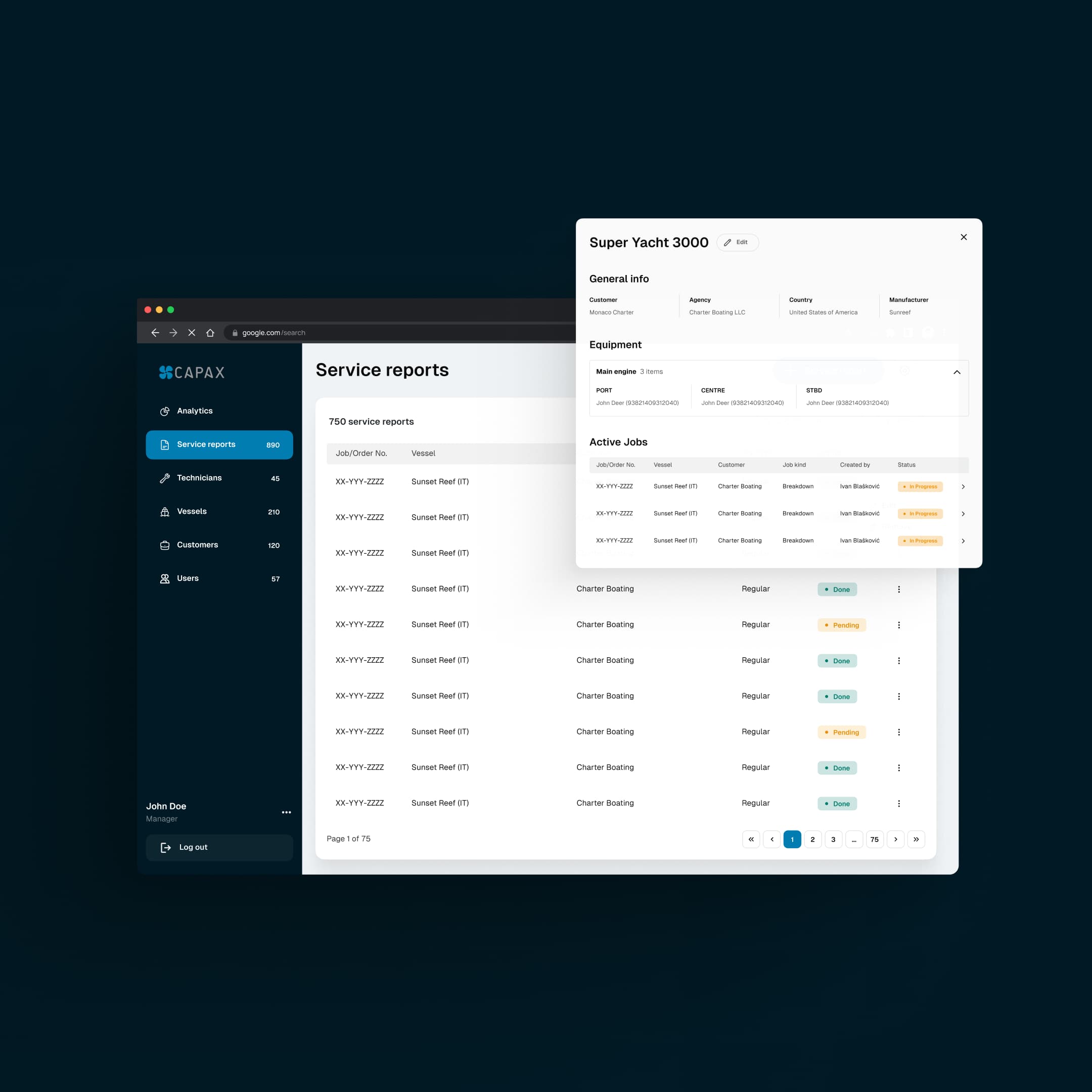 Rješenje za održavanje i popravak jahti