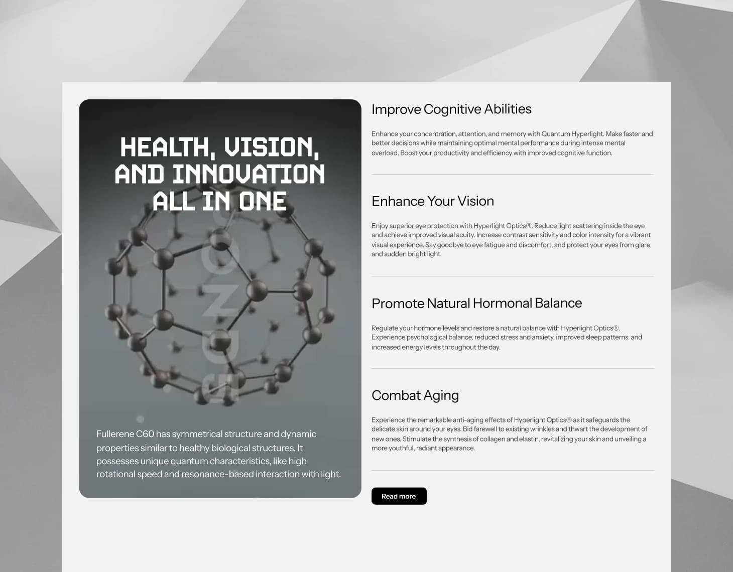 Futuristic and Minimalistic Design